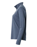AllPro 41870L Pro-Lock Women's Performance Quarter-Zip Pullover #color_Heather Navy