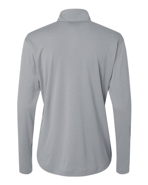 AllPro 41870L Pro-Lock Women's Performance Quarter-Zip Pullover #color_Heather Steel