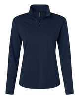 AllPro 41870L Pro-Lock Women's Performance Quarter-Zip Pullover #color_Navy