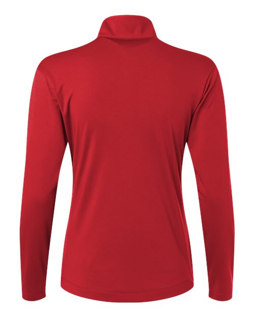 AllPro 41870L Pro-Lock Women's Performance Quarter-Zip Pullover #color_Red