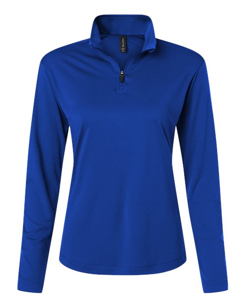 AllPro 41870L Pro-Lock Women's Performance Quarter-Zip Pullover #color_Royal