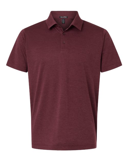 AllPro 4HM00 Performance Mélange Polo #color_Maroon Melange