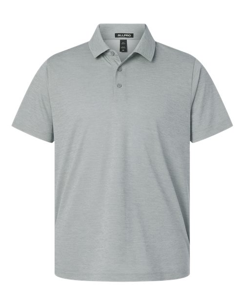 AllPro 4HM00 Performance Mélange Polo #color_Silver Melange