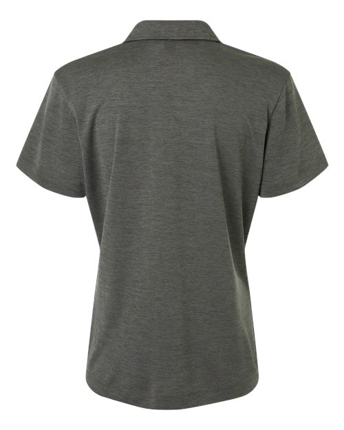 AllPro 4HM00L Women's Performance Mélange Polo #color_Charcoal Melange