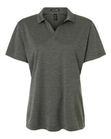 AllPro 4HM00L Women's Performance Mélange Polo #color_Charcoal Melange