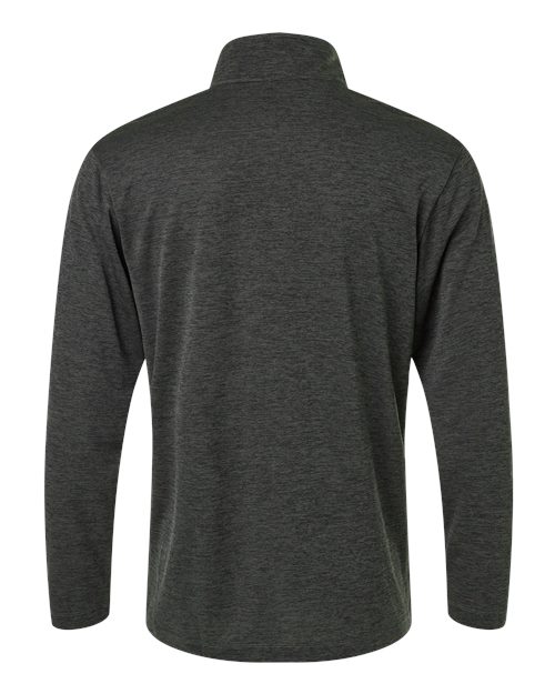 AllPro 4HM700 Performance Mélange Quarter-Zip Pullover #color_Black Melange