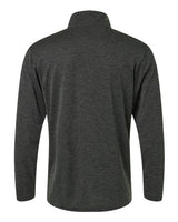 AllPro 4HM700 Performance Mélange Quarter-Zip Pullover #color_Black Melange