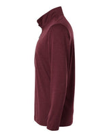 AllPro 4HM700 Performance Mélange Quarter-Zip Pullover #color_Maroon Melange