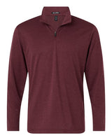 AllPro 4HM700 Performance Mélange Quarter-Zip Pullover #color_Maroon Melange