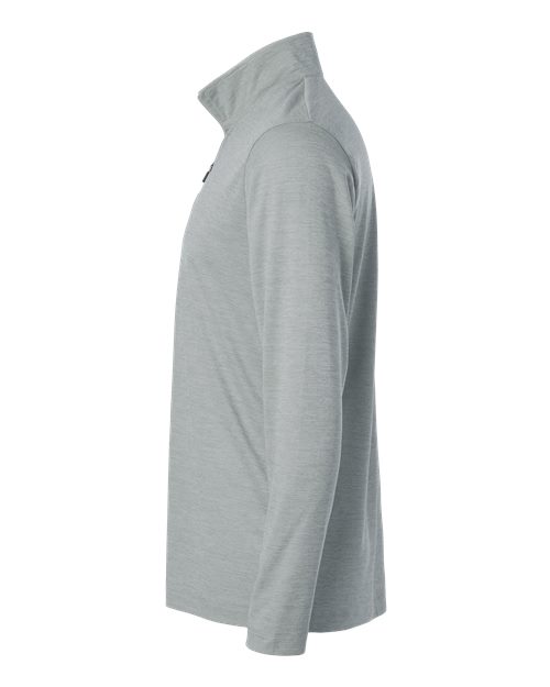AllPro 4HM700 Performance Mélange Quarter-Zip Pullover #color_Silver Melange