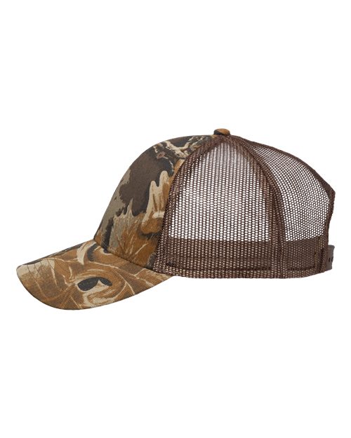 Valucap VC150M Licensed Camo Mesh Cap #color_Advantage Classic/ Brown Mesh