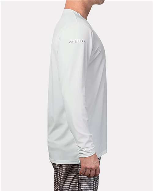 ANETIK MVLPRL8 Low Pro Tech Long Sleeve T-Shirt #color_White Heathered