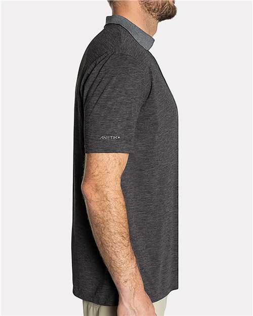 ANETIK MPTNTS0 Transit Tech Polo #color_Charcoal Heathered