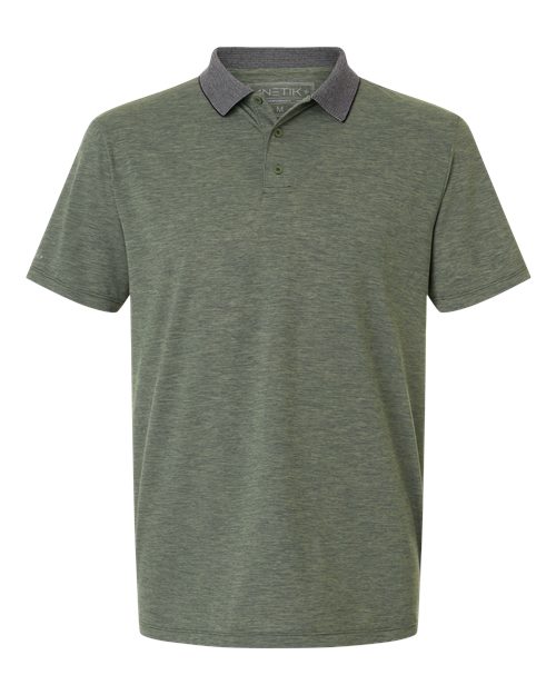 ANETIK MPTNTS0 Transit Tech Polo #color_Dark Olive Heathered