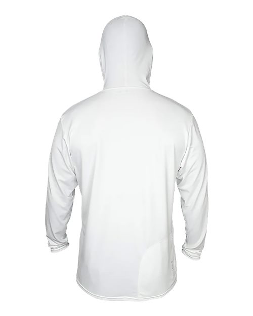 ANETIK MVLPRH8 Low Pro Tech Hooded Long Sleeve T-Shirt #color_White Heathered