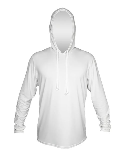 ANETIK MVLPRH8 Low Pro Tech Hooded Long Sleeve T-Shirt #color_White Heathered