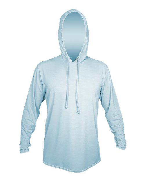 ANETIK MVLPRH8 Low Pro Tech Hooded Long Sleeve T-Shirt #color_Sky Heathered