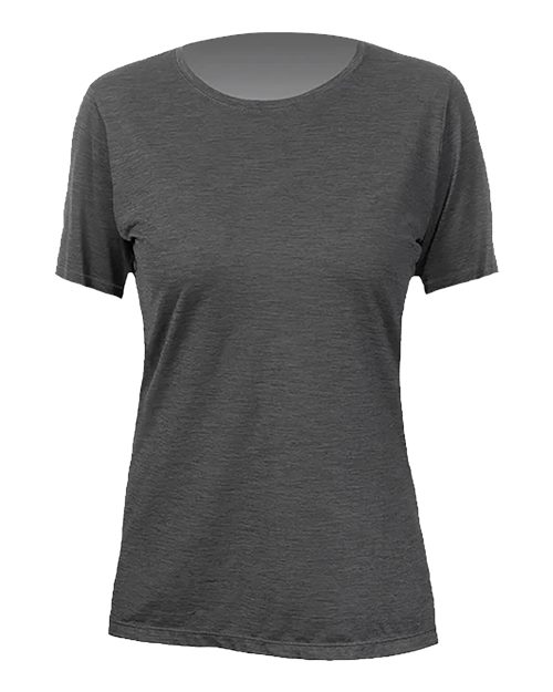 ANETIK WSBRZS0 Women's Breeze Tech T-Shirt #color_Charcoal Heathered