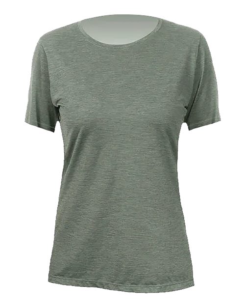 ANETIK WSBRZS0 Women's Breeze Tech T-Shirt #color_Dark Olive Heathered
