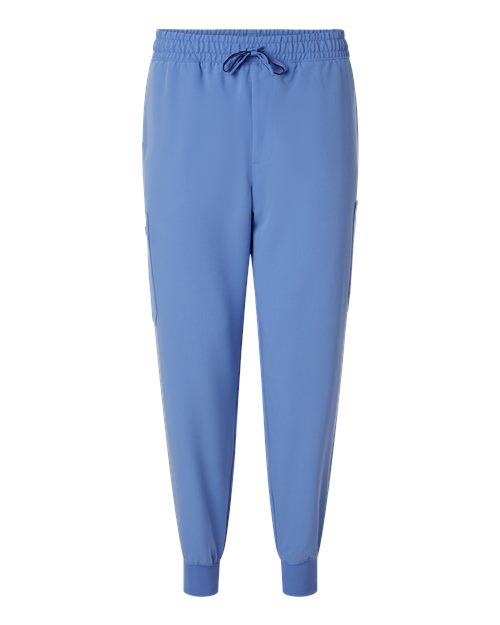 Jaanuu M20002 Osmo 8-Pocket Scrub Joggers #color_Ceil Blue