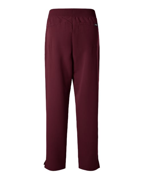 Jaanuu W20001 Women's Xenos Essential Knit-Waist Scrub Pants #color_Burgundy