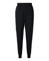 Jaanuu W40001 Women's Rubi Ultrasoft Scrub Joggers #color_Black