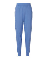 Jaanuu W40001 Women's Rubi Ultrasoft Scrub Joggers #color_Ceil Blue