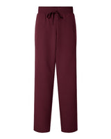 Jaanuu W20001P Women's Xenos Essential Knit-Waist Scrub Pants - Petite Sizes #color_Burgundy