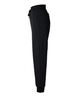 Jaanuu W20003P Women's Silex Knit-Waist Scrub Joggers - Petite Sizes #color_Black