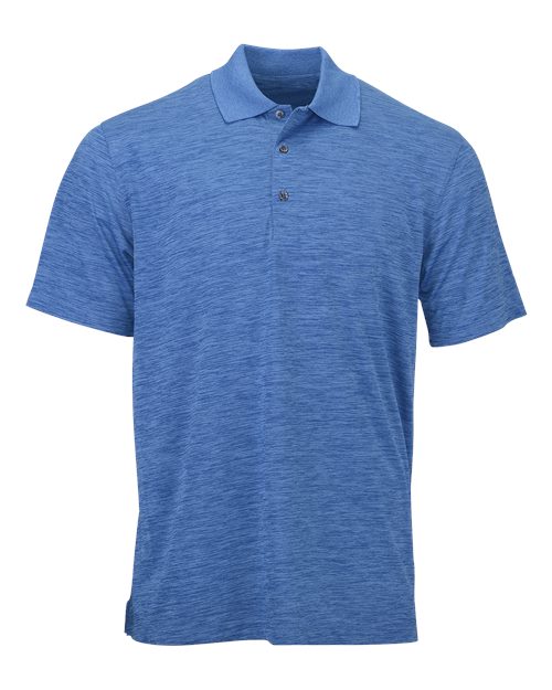 Paragon 130P Dakota Striated Heather Polo #color_Sky Blue Heather