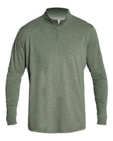 ANETIK MVQTRL9 Low Pro Quarter-Zip #color_Dark Olive Heathered