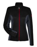 Spyder 187335 Ladies' Constant Full-Zip Sweater Fleece Jacket #color_BLACK/ PLR/ RED