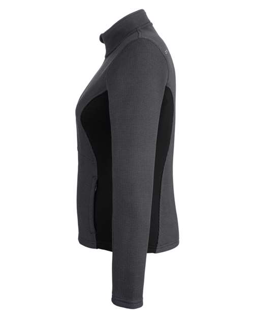Spyder 187335 Ladies' Constant Full-Zip Sweater Fleece Jacket #color_POLAR/ BLK/ WHT