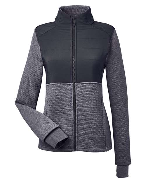 Spyder S17299 Ladies' Pursuit Jacket #color_FRONTR HTHR/ BLK
