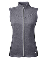 Spyder S17275 Ladies' Pursuit Vest #color_BLACK HTHR/ BLK