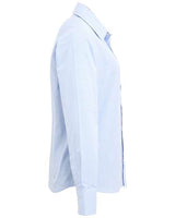 Artisan Collection by Reprime RP320 Ladies' Microcheck Gingham Long-Sleeve Cotton Shirt #color_LT BLUE/ WHITE