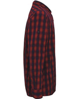 Artisan Collection by Reprime RP250 Men's Mulligan Check Long-Sleeve Cotton Shirt #color_RED/ NAVY