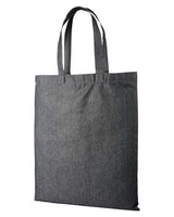 Artisan Collection by Reprime RP998 Denim Tote Bag #color_BLACK DENIM