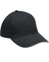 Adams PE102 Adult Performer Cap #color_BLACK/ KHAKI