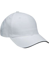 Adams PE102 Adult Performer Cap #color_WHITE/ BLACK