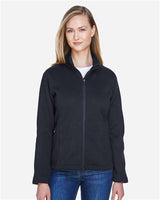 Devon & Jones DG793W Ladies' Bristol Full-Zip Sweater Fleece Jacket #color_BLACK