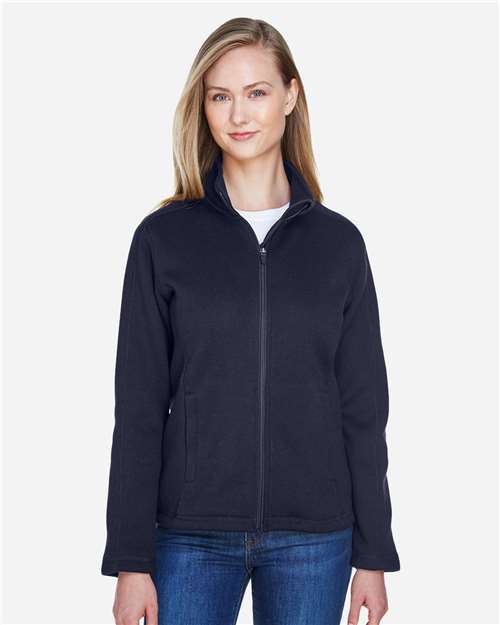 Devon & Jones DG793W Ladies' Bristol Full-Zip Sweater Fleece Jacket #color_NAVY