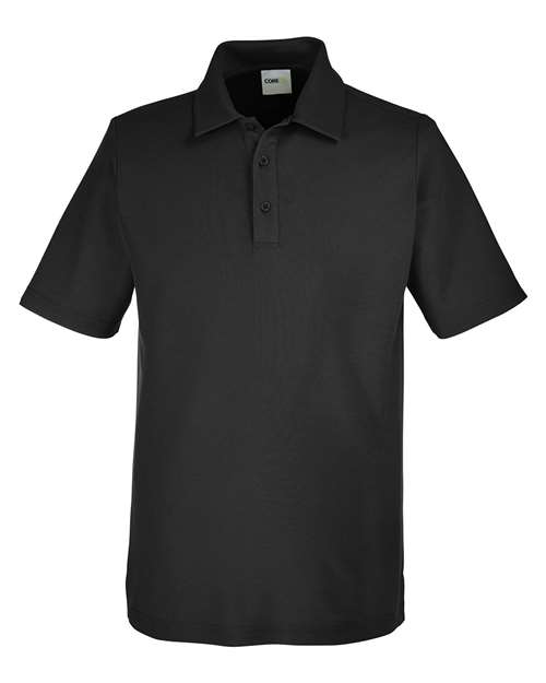 Core 365 CE112 Men's Fusion ChromaSoft Pique Polo #color_BLACK
