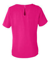 Devon & Jones DP613W Ladies' Perfect Fit Boat-Neck Blouse #color_CROWN RASPBERRY