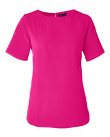 Devon & Jones DP613W Ladies' Perfect Fit Boat-Neck Blouse #color_CROWN RASPBERRY