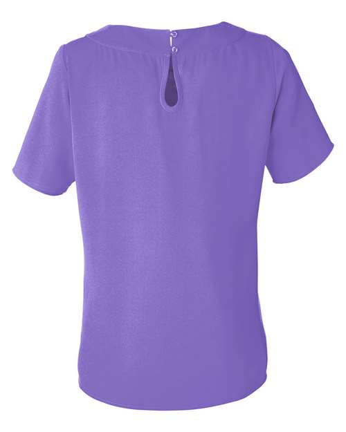 Devon & Jones DP613W Ladies' Perfect Fit Boat-Neck Blouse #color_GRAPE