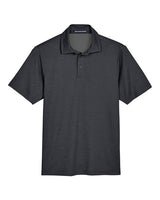 Devon & Jones DG22 CrownLux PerformanceMen's Address Melange Polo #color_BLACK HEATHER