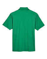 Devon & Jones DG22 CrownLux PerformanceMen's Address Melange Polo #color_KELLY GREEN HTHR