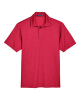 Devon & Jones DG22 CrownLux PerformanceMen's Address Melange Polo #color_RED HEATHER