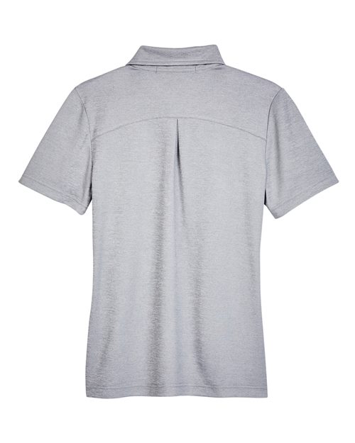 Devon & Jones DG22W CrownLux PerformanceLadies' Address Melange Polo #color_GREY HEATHER